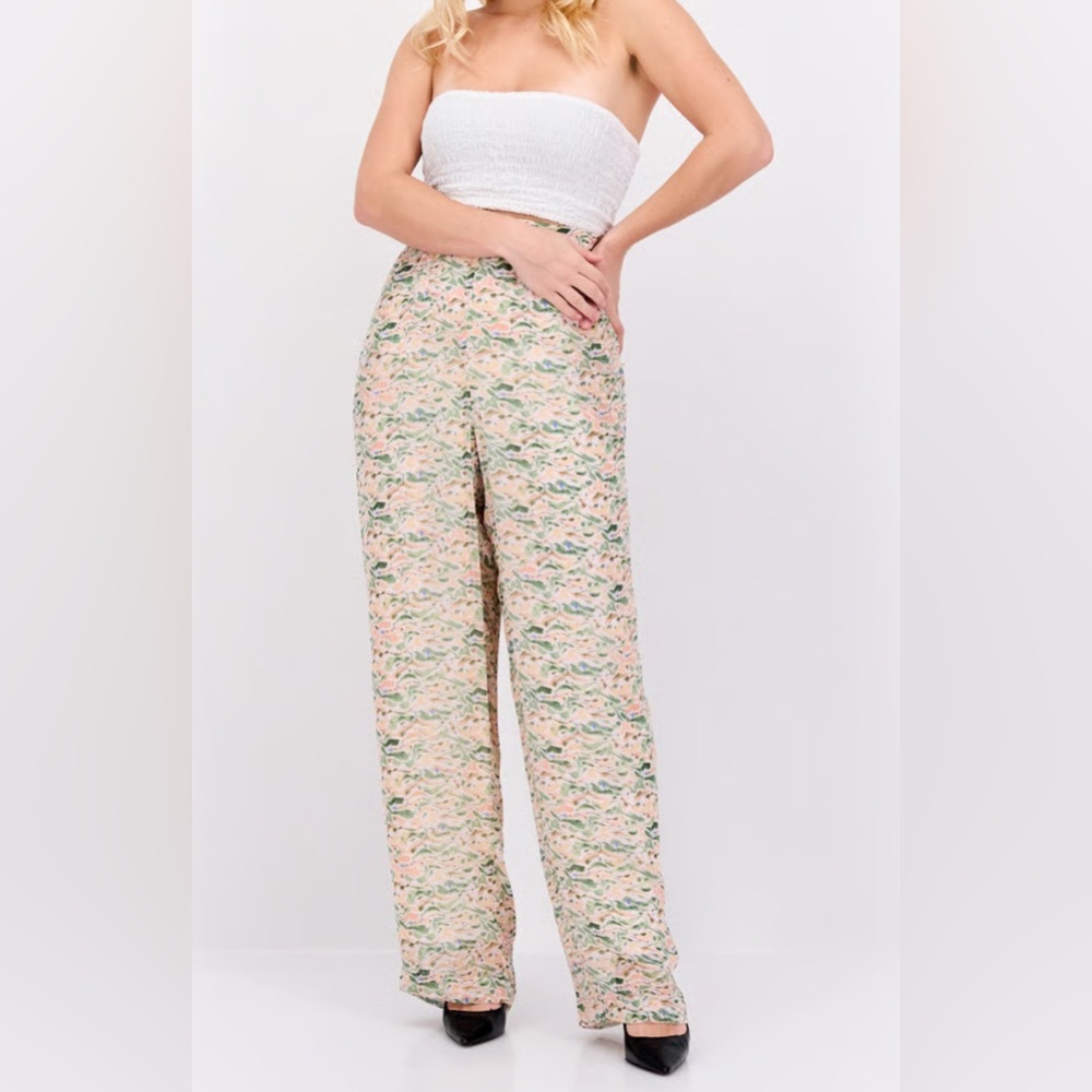 Scotch & Soda floral high rise lined flowy trouser style pants XS - Picture 1 of 10